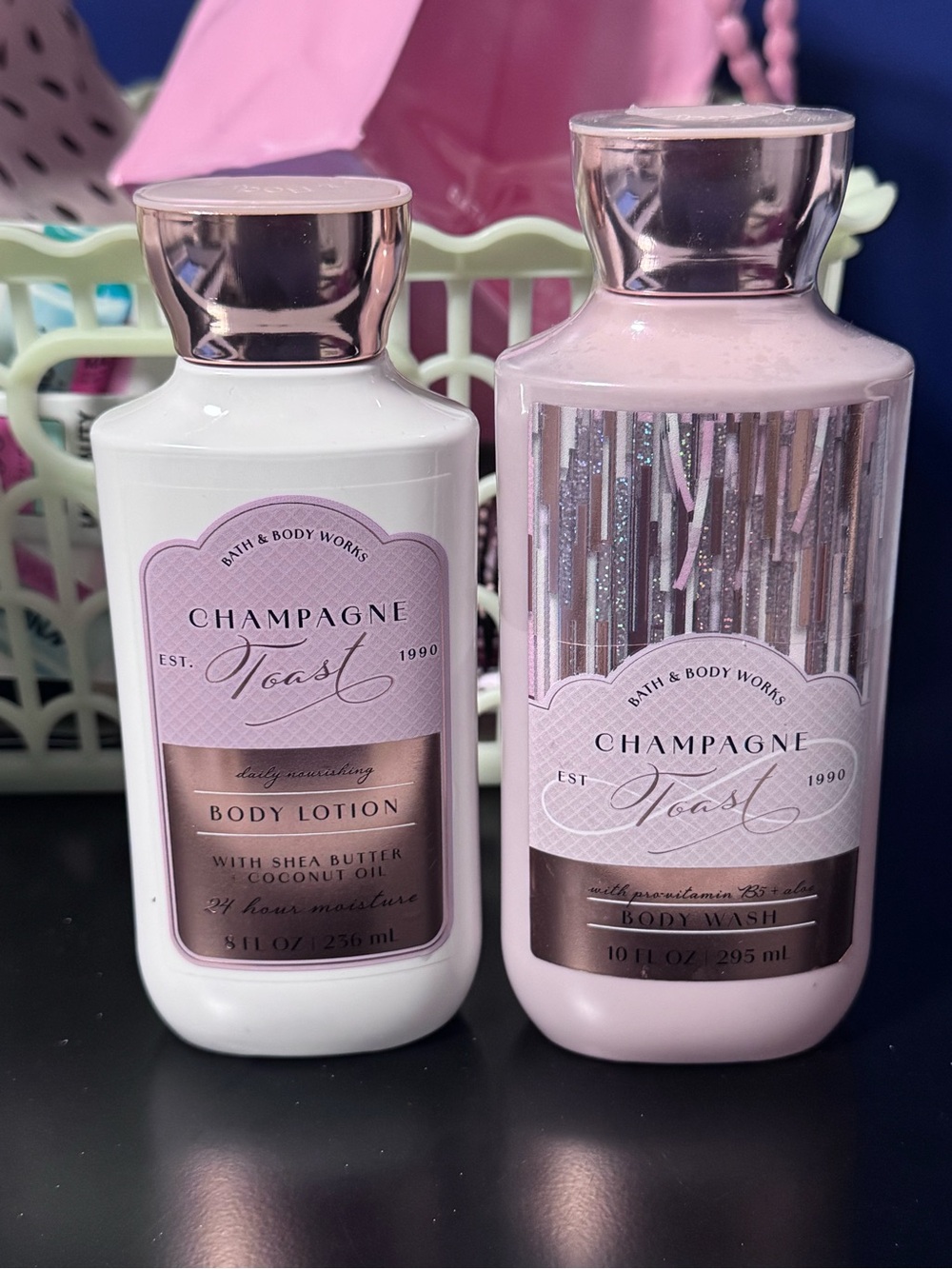Bath & Body Works Champagne Toast Body Lotion & Wash - Pink